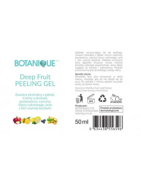 Peeling Gel Deep Fruit 50ml Botanique