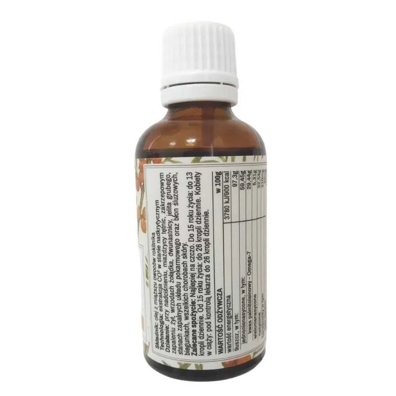 Arcyzioła Olej z miąższu rokitnika 50ml 2