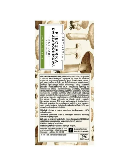 ARCYZIOŁA Pieczarka dwuzarodnikowa 50 g