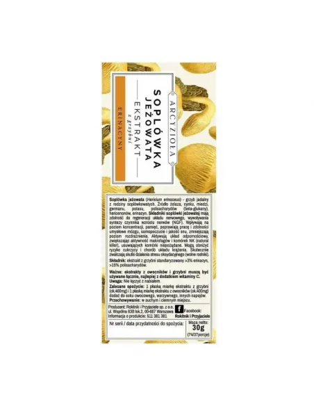 ARCYZIOŁA Soplówka jeżowata zestaw  30 + 30 g 1