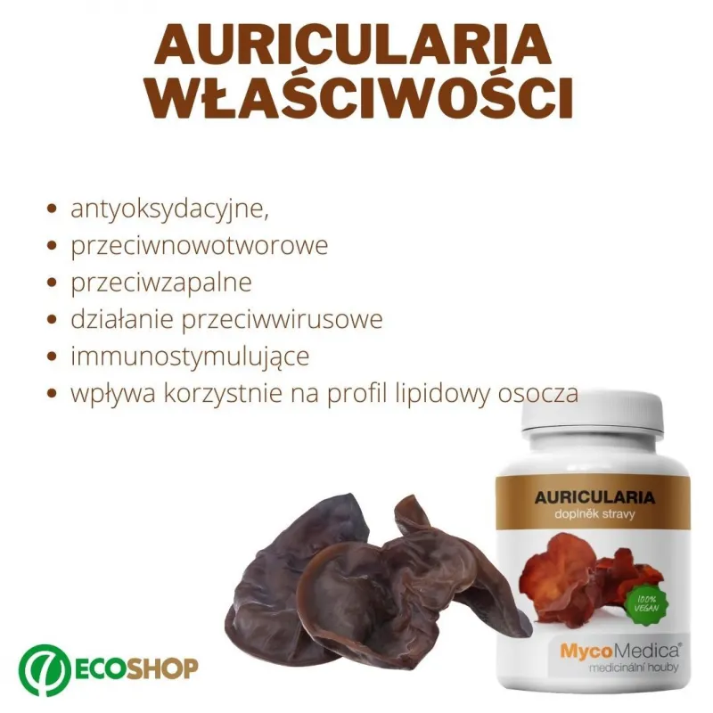 MycoMedica Auricularia Uszak bzowy