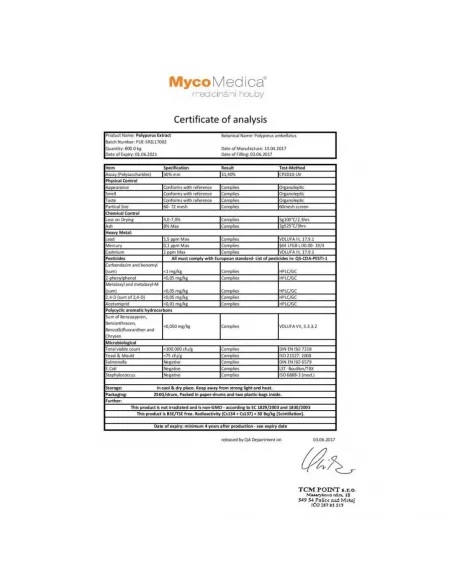 MycoMedica Polyporus (żagiew wielogłowa) 90 kapsułek
