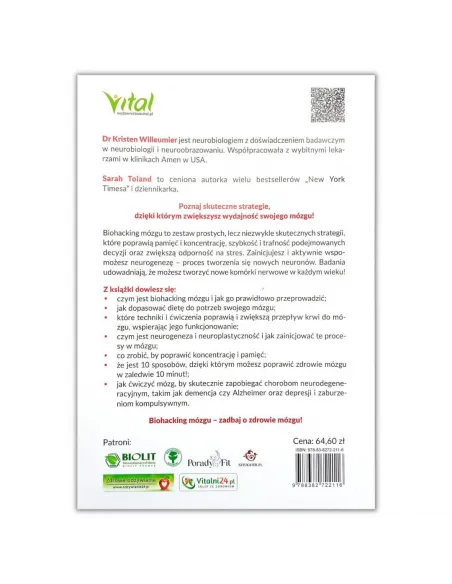 Biohacking mózgu. Kristen Willeumier Sarah Toland