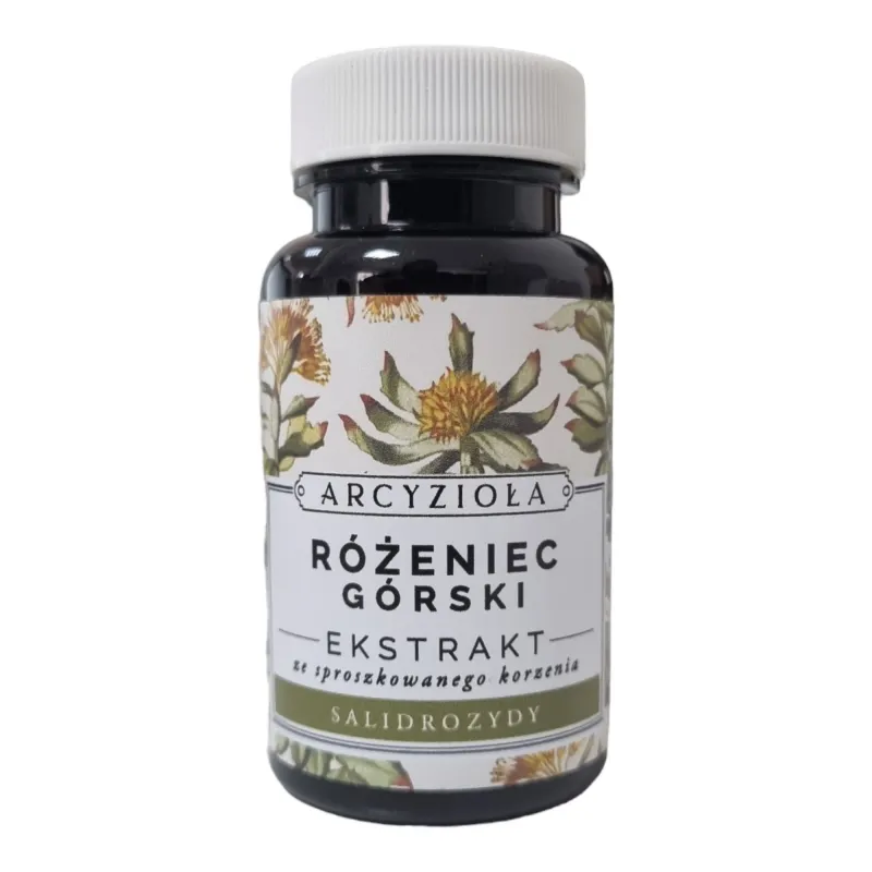 ARCYZIOŁA Różeniec górski - Ekstrakt z sproszkowanego korzenia (Salidrozydy) 15 g