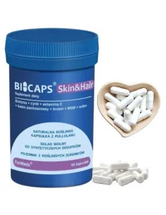 Formeds BICAPS Skin&Hair - Biotyna, Cynk, Selen - Zdrowa Skóra i Włosy 2