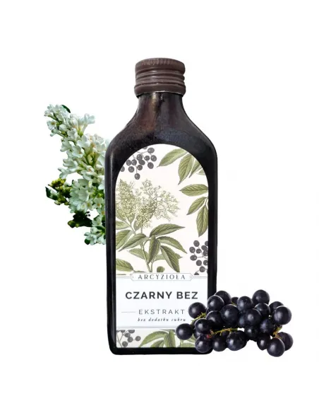 ARCYZIOŁA Czarny Bez 100% Sok Ekstrakt 200ml | Naturalne Wsparcie