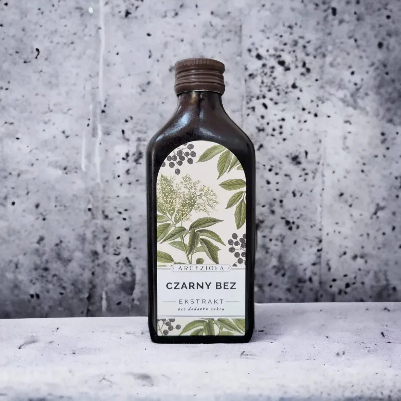 ARCYZIOŁA Czarny Bez 100% Sok Ekstrakt 200ml | Naturalne Wsparcie