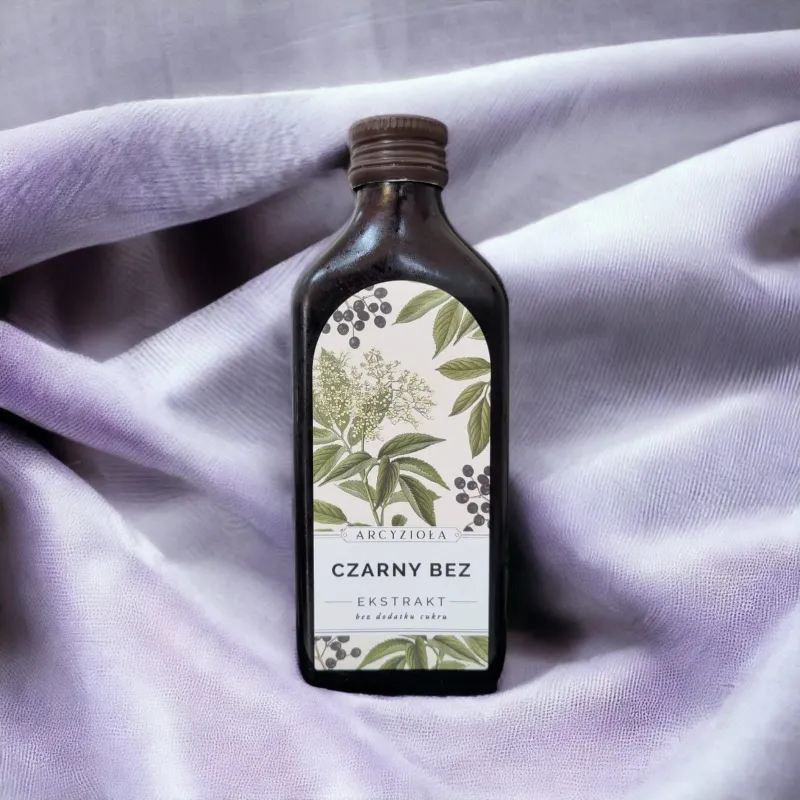ARCYZIOŁA Czarny Bez 100% Sok Ekstrakt 200ml | Naturalne Wsparcie