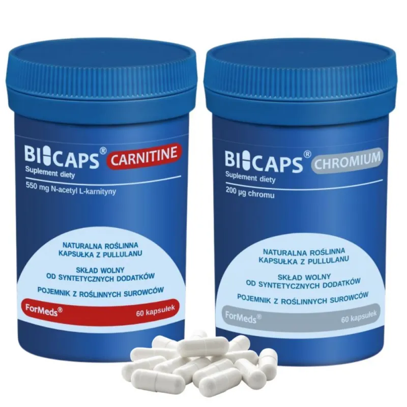 Zestaw FORMEDS BICAPS® CARNITINE + CHROMIUM | Wsparcie Metabolizmu