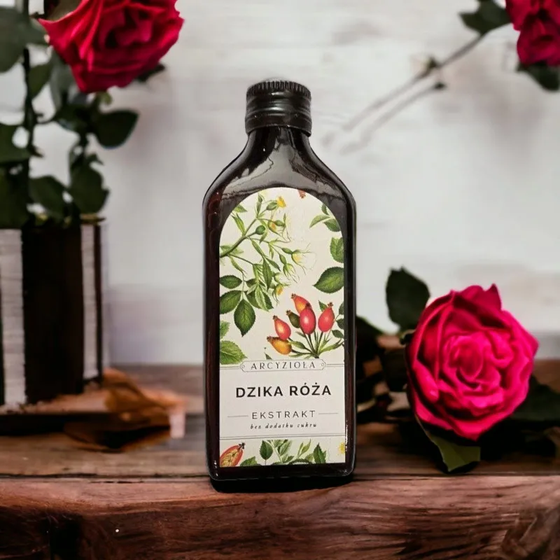 DZIKA RÓŻA - 100% ekstrakt z soku, niepasteryzowany, bez dodatku cukru