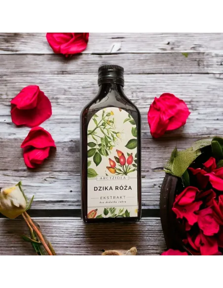 DZIKA RÓŻA - 100% ekstrakt z soku, niepasteryzowany, bez dodatku cukru