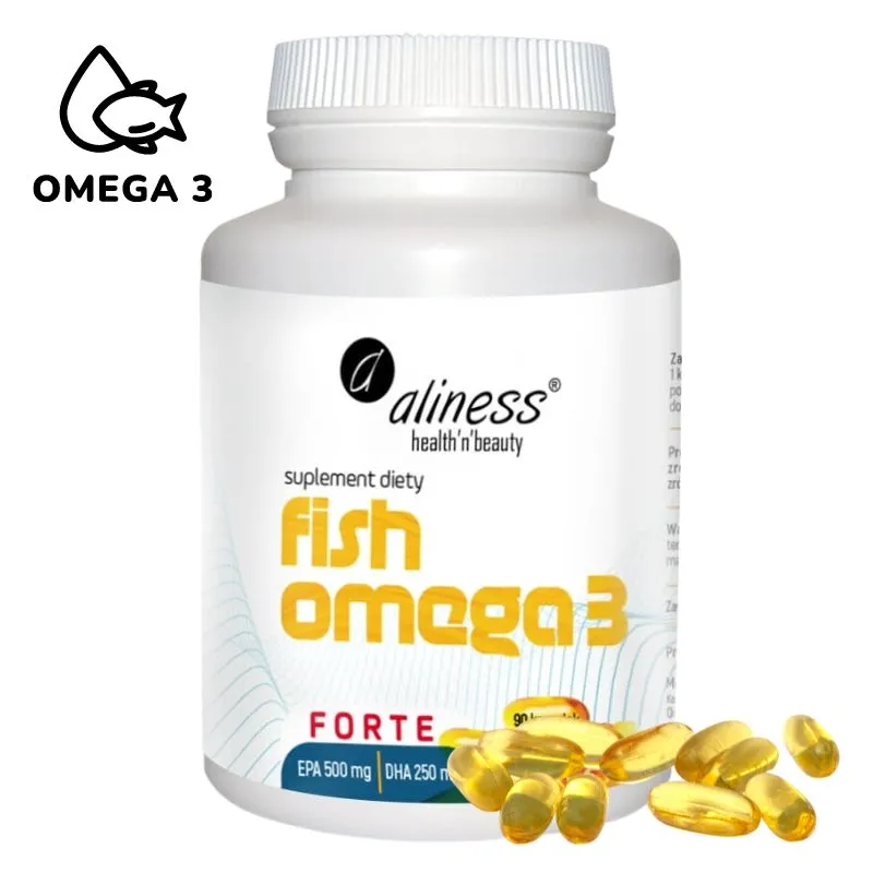 Fish Omega 3 FORTE od Aliness - Wspiera Serce i Mózg