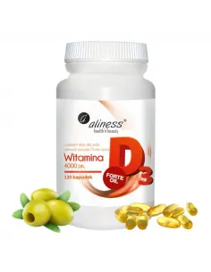 Witamina D3 FORTE oil 4000 j.m. od Aliness - Wzmocnij Odporność
