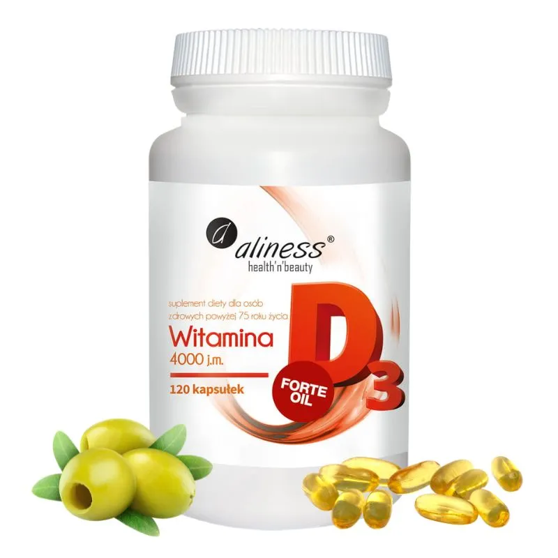 Witamina D3 FORTE oil 4000 j.m. od Aliness - Wzmocnij Odporność