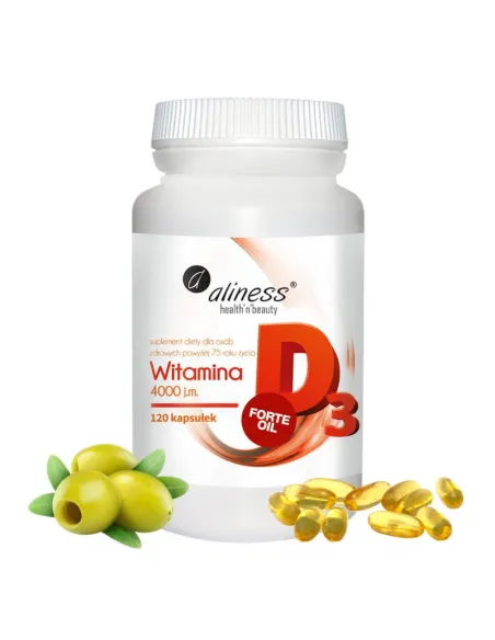 Witamina D3 FORTE oil 4000 j.m. od Aliness - Wzmocnij Odporność
