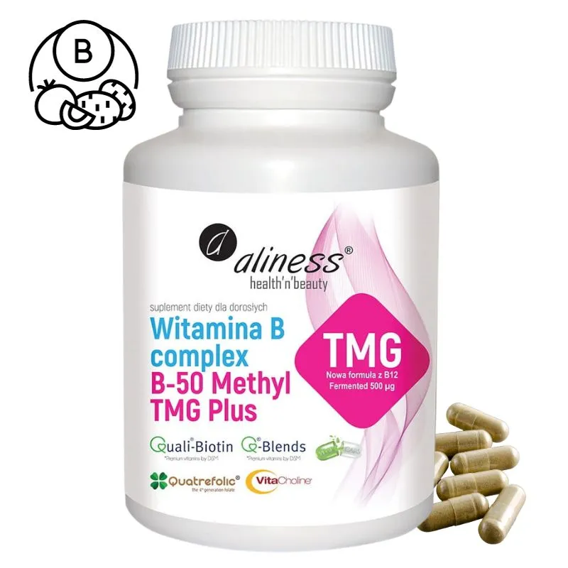 Witamina B-Complex B-50 Methyl TMG PLUS od Aliness