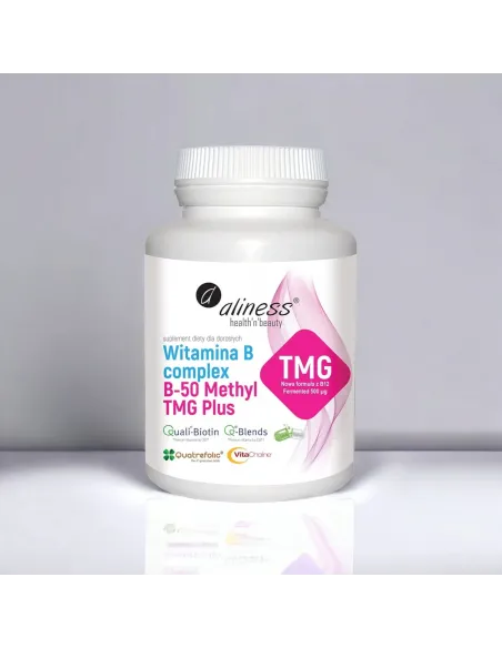 Witamina B-Complex B-50 Methyl TMG PLUS od Aliness