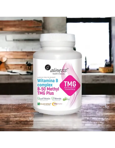 Witamina B-Complex B-50 Methyl TMG PLUS od Aliness
