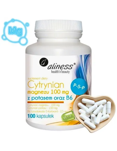 Cytrynian Magnezu, Potas i B6 od Aliness - Zdrowie i Równowaga!