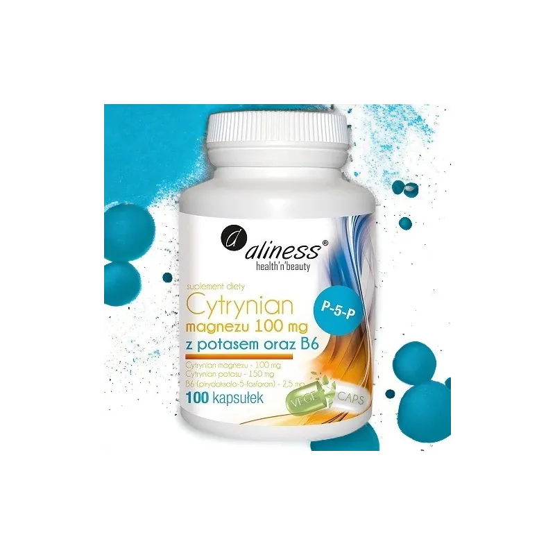 Cytrynian Magnezu, Potas i B6 od Aliness - Zdrowie i Równowaga!