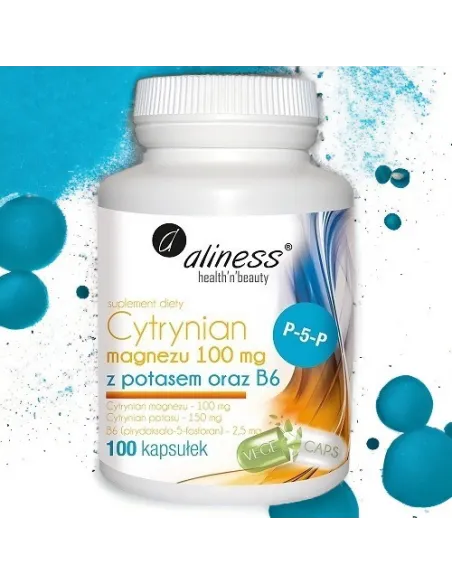 Cytrynian Magnezu, Potas i B6 od Aliness - Zdrowie i Równowaga!