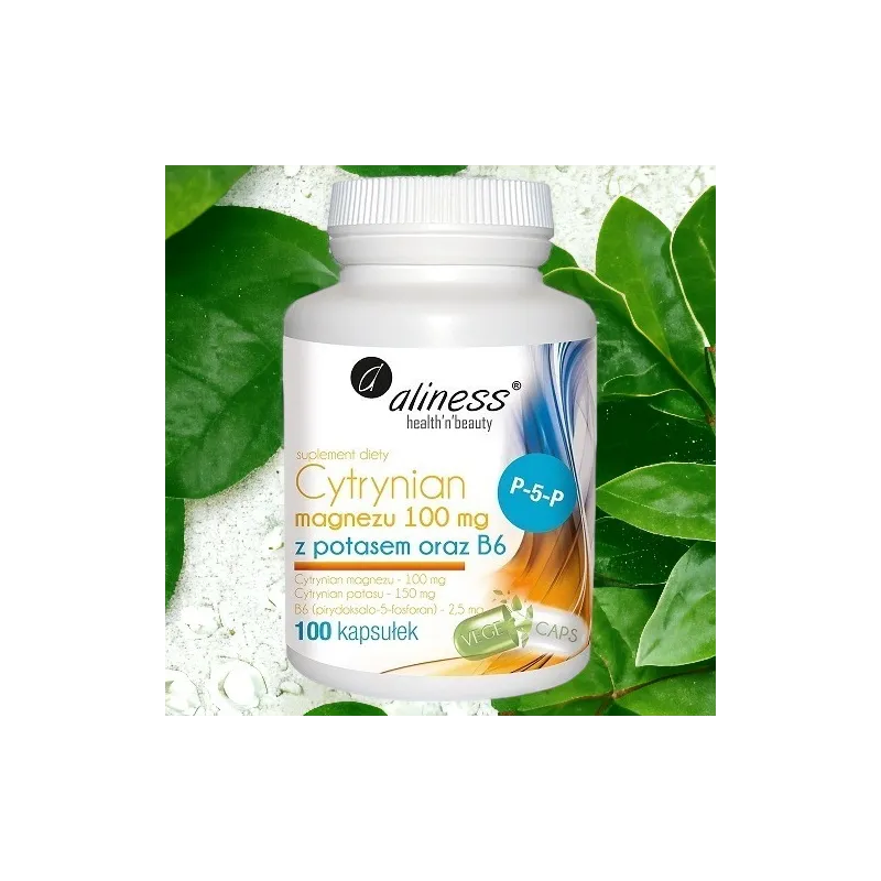 Cytrynian Magnezu, Potas i B6 od Aliness - Zdrowie i Równowaga!