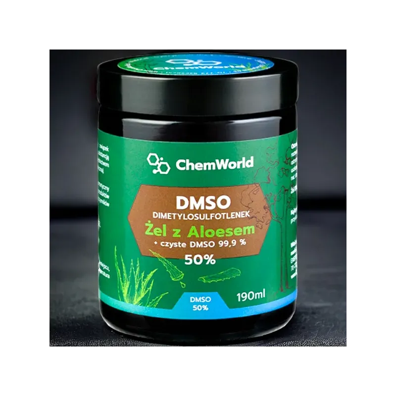 DMSO Żel z Aloesem 50% 190ml - Wysoka Czystość i Nawilżenie | ChemWorld