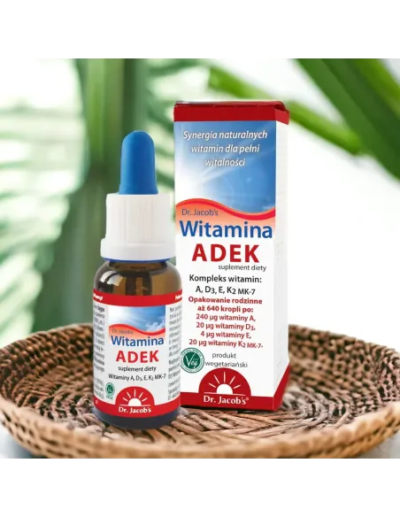 Witamina ADEK od Dr. Jacob's - Kompleksowe Wsparcie | 20ml