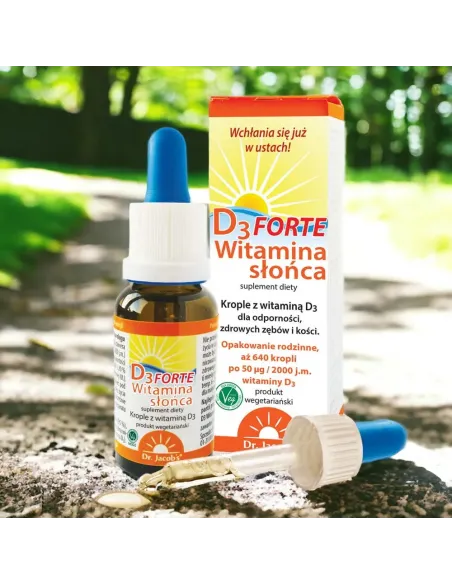 Witamina Słońca D3 Forte od Dr. Jacob's - Wzmocnij Odporność i Zdrowie Kości
