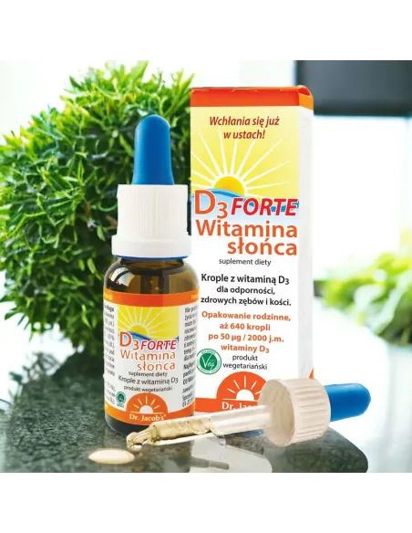 Witamina Słońca D3 Forte od Dr. Jacob's - Wzmocnij Odporność i Zdrowie Kości