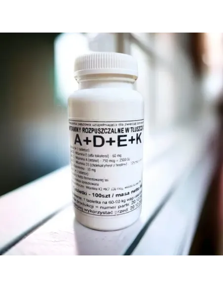 Witaminy A, D, E, K dla Zwierząt - Kompleksowe Wsparcie dla Zdrowia.