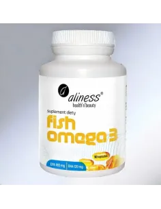 Fish Omega 3 od Aliness: 180/120 mg EPA/DHA dla Zdrowia Serca i Mózgu 2