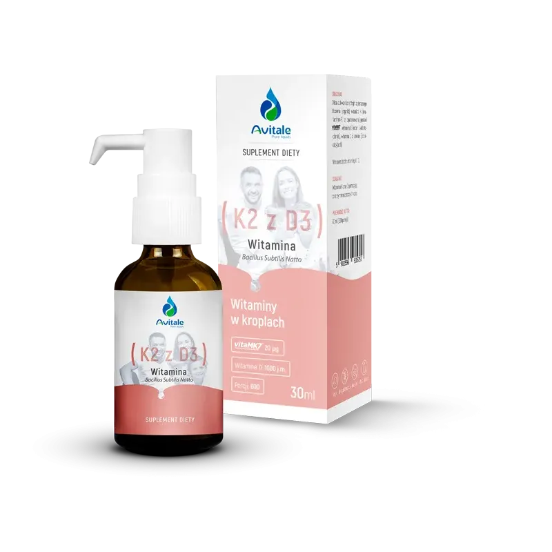 Avitale Witamina D3 + K2 - Wzmocnij Swój Układ Odpornościowy i Kości