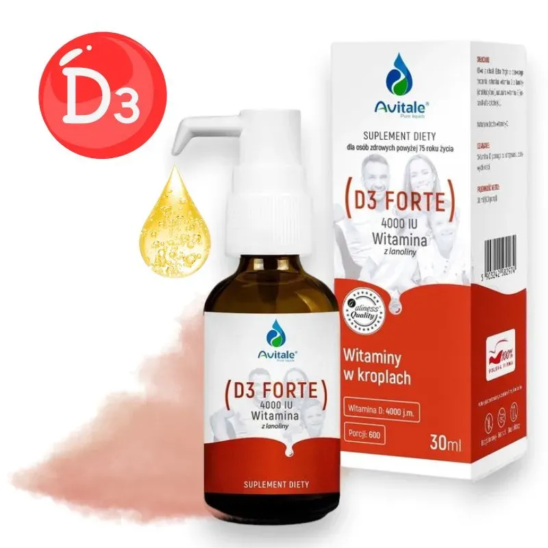 Avitale D3 FORTE 4000 IU - Wsparcie Zdrowia