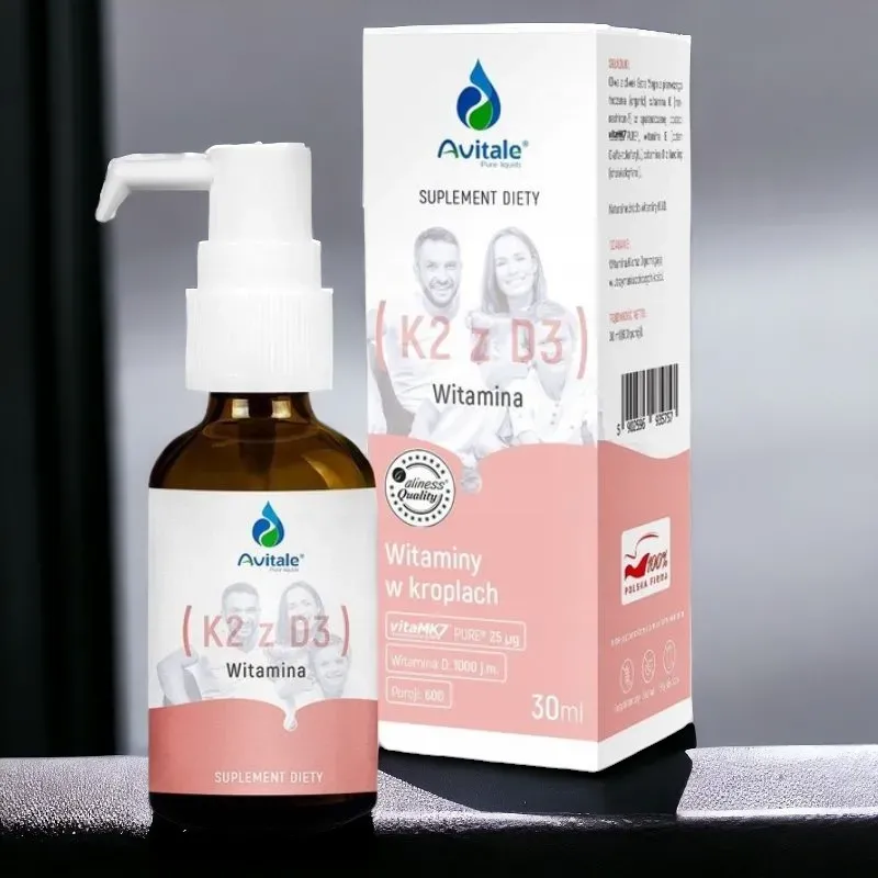 Avitale Witamina D3 + K2 - Wzmocnij Swój Układ Odpornościowy i Kości