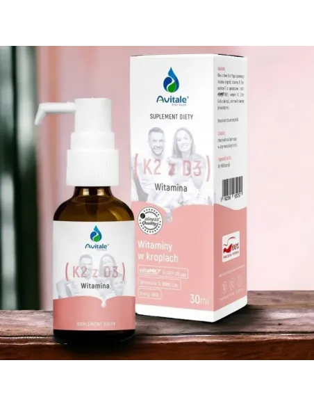 Avitale Witamina D3 + K2 - Wzmocnij Swój Układ Odpornościowy i Kości