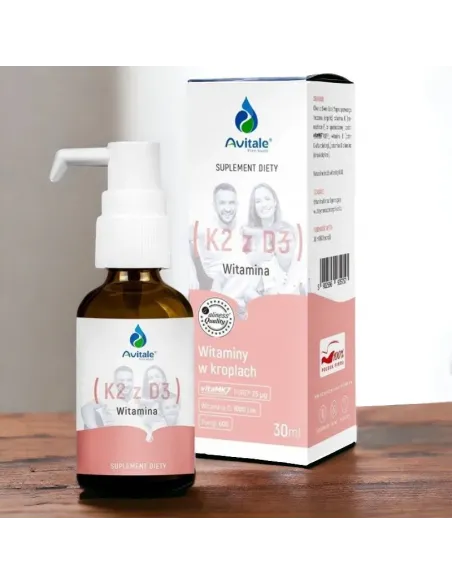 Avitale Witamina D3 + K2 - Wzmocnij Swój Układ Odpornościowy i Kości