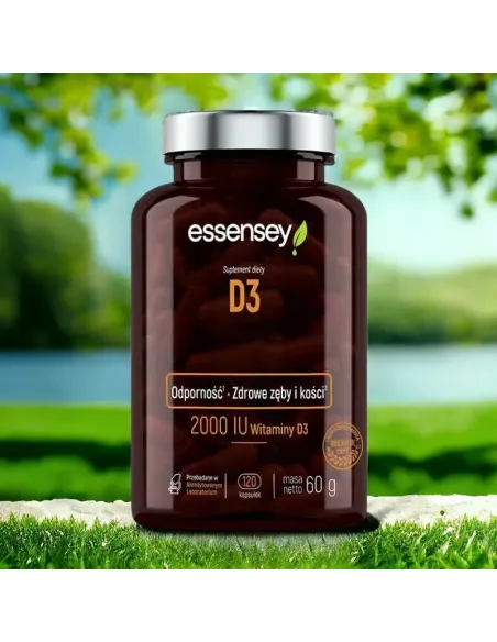 Essensey Witamina D3 - Wsparcie dla Kości, Mięśni i Odporności