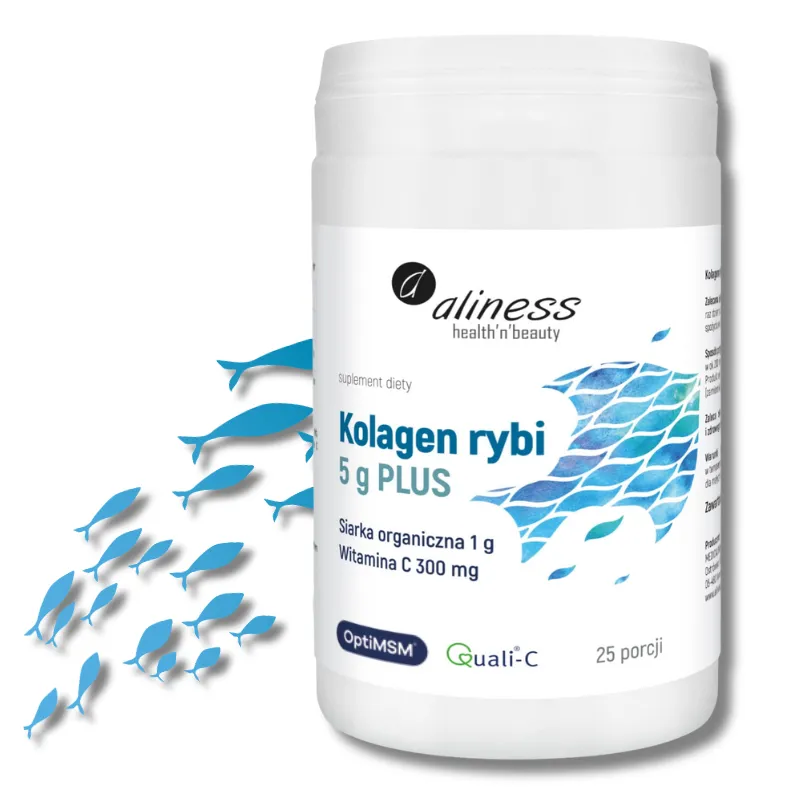 Kolagen Rybi 5 g PLUS Siarka OptiMSM i - Wsparcie Dla Skóry i Stawów