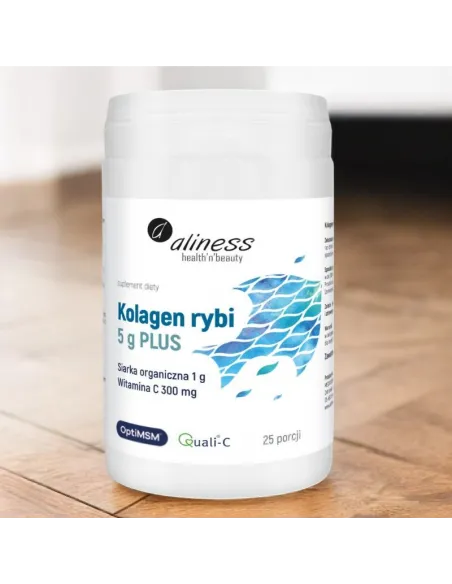 Kolagen Rybi 5 g PLUS Siarka OptiMSM i - Wsparcie Dla Skóry i Stawów