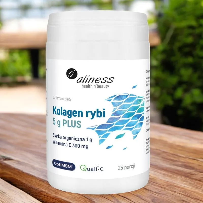 Kolagen Rybi 5 g PLUS Siarka OptiMSM i - Wsparcie Dla Skóry i Stawów