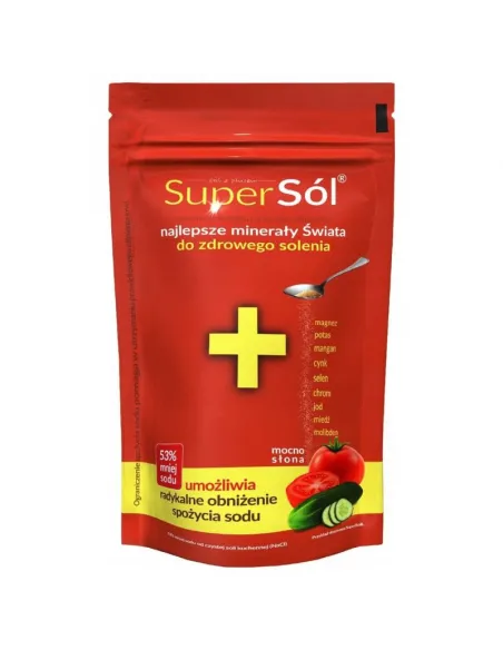 SUPERSÓL Minerały do Solenia 500 g | 53% Mniej Sodu Zdrowa Alternatywa
