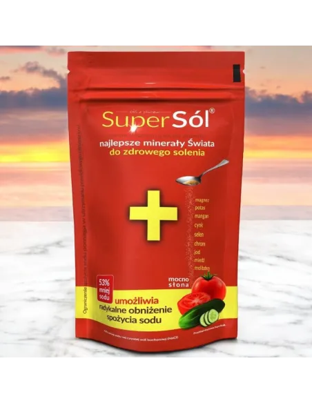 SUPERSÓL Minerały do Solenia 500 g | 53% Mniej Sodu Zdrowa Alternatywa