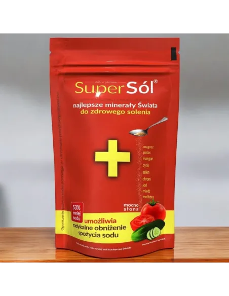 SUPERSÓL Minerały do Solenia 500 g | 53% Mniej Sodu Zdrowa Alternatywa