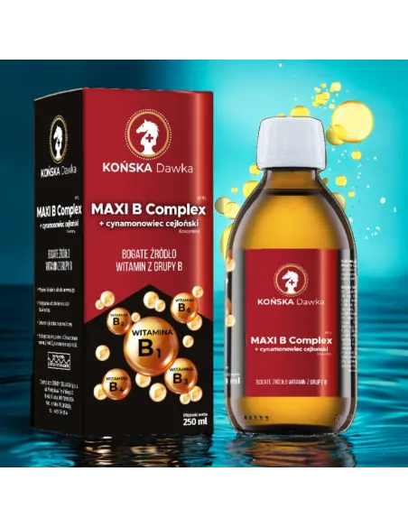 Maxi B Complex Cynamonowiec Cejloński 250 ml – Witaminy B dla Zdrowia