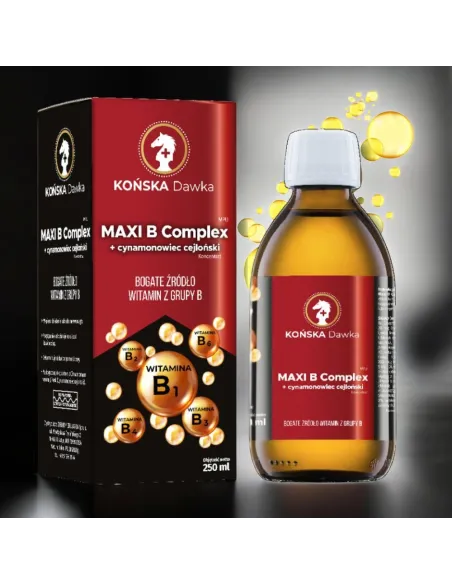 Maxi B Complex Cynamonowiec Cejloński 250 ml – Witaminy B dla Zdrowia