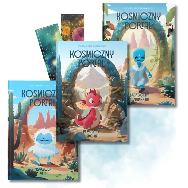 Kosmiczny Portal - Pakiet X3 (Twarda Oprawa) | Anna Głowacz | Emocje i Przygody dla Dzieci