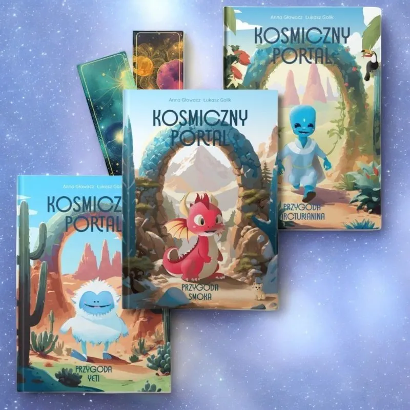 Kosmiczny Portal - Pakiet X3 (Twarda Oprawa) | Anna Głowacz | Emocje i Przygody dla Dzieci