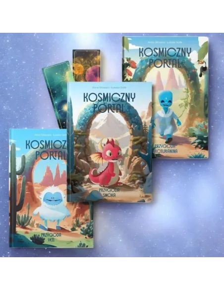 Kosmiczny Portal - Pakiet X3 (Twarda Oprawa) | Anna Głowacz | Emocje i Przygody dla Dzieci