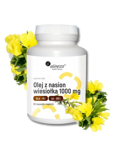 Aliness Olej z Nasion Wiesiołka 1000 mg - 90 kaps. Zdrowie i Uroda